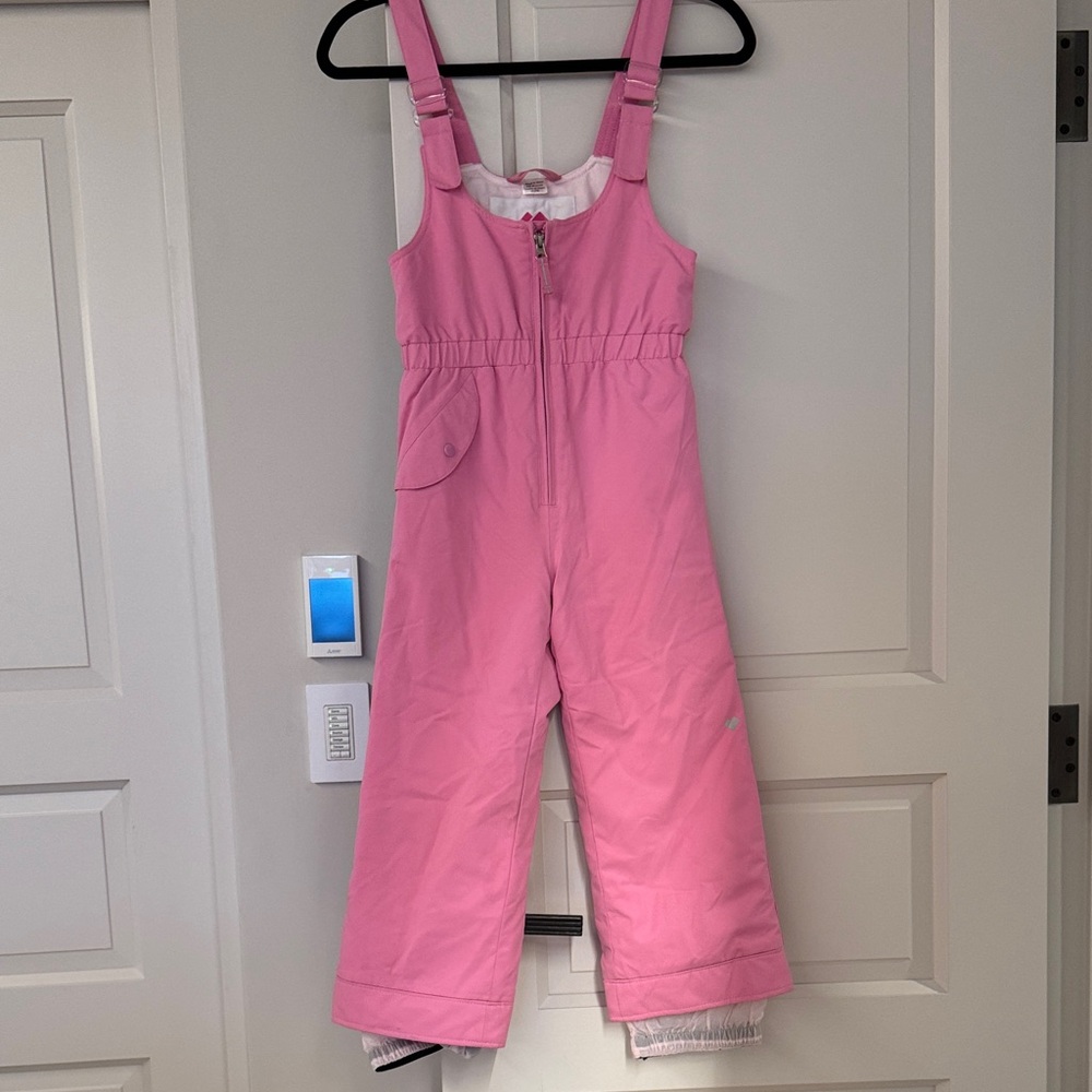 Obermeyer Pink Kids ski bib